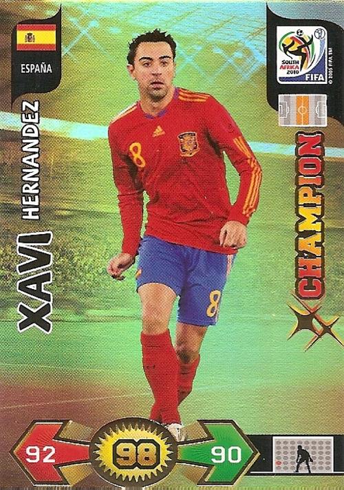 Trading Cards - FIFA 2010 ADRENALYN XL - XAVI HERNANDEZ "GOLD CHAMPION
