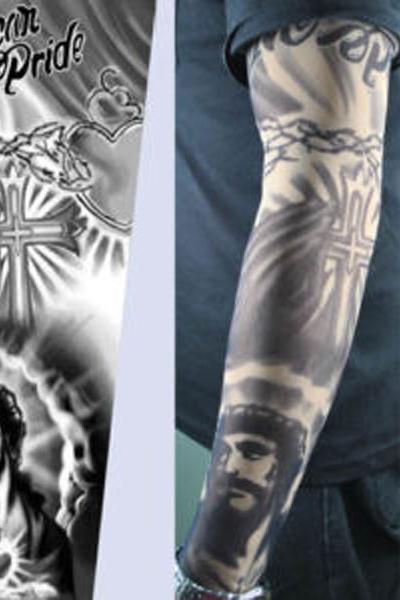 Religious Tattoo Designs on Shirts   1 Pack Religious Christian Faith Tattoo Sleeve Was Sold For