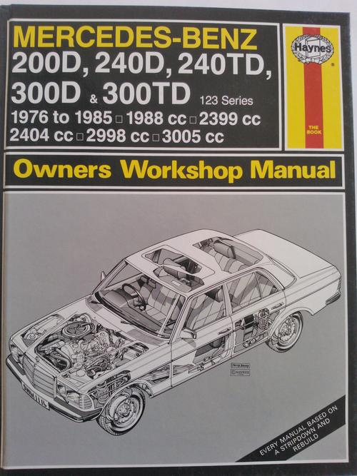 Haynes manual for 79 mercedes 300d #4