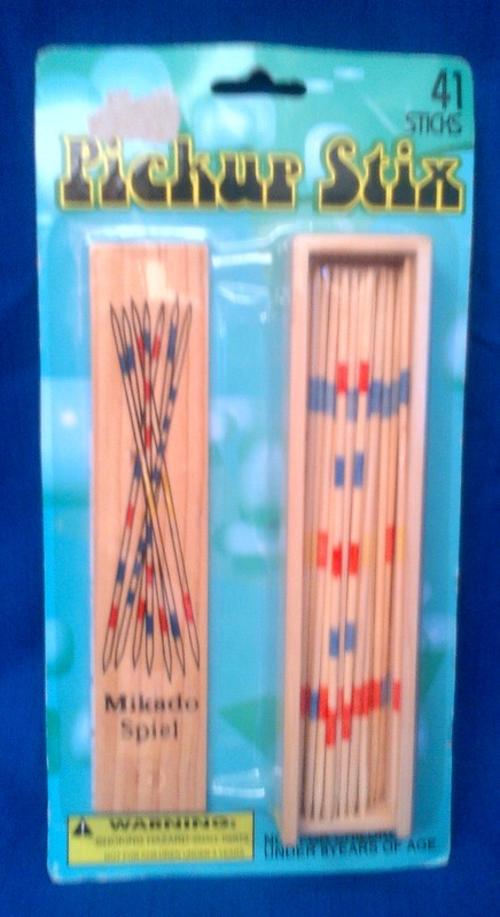 Toys - WOODEN PICKUP STIX IN WOODEN BOX STILL SEALED for sale in Cape 