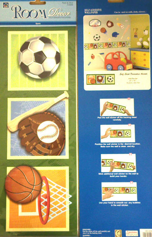 sports wallpaper borders. Self-adhesive wallpaper Sports