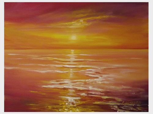purple sunset beaches. BEACH SUNSET BY CHERIE DIRKSEN