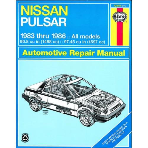 Haynes car repair and maintenance nissan pulsar #3