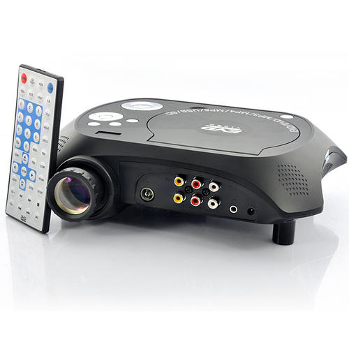 LED Multimedia Projector with DVD Player - 480x320, 20 Lumens, 100:1 