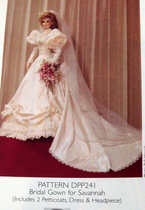 Sew wedding dress doll