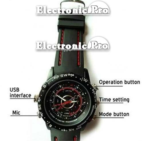 best security camera recorder on ElectronicPro. 4GB Waterproof Spy Camera DVR Watch