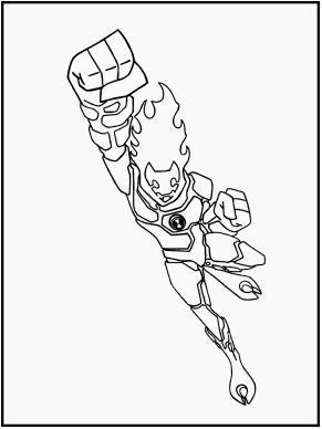   Coloring on Ben 10 Colouring   Activity Ebook  50 Pages