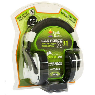 Wireless Headset on Headsets   Turtle Beach Wireless Headset Ear Force X31   Xbox 360