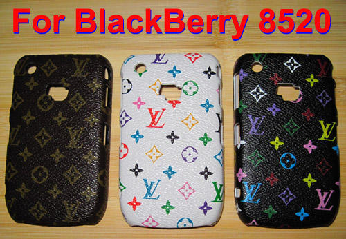 Louis Vuitton - Leather on Hard Case for BLACKBERRY CURVE 8520 (back cover 
