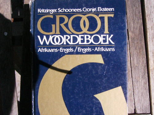Reference - Comprehensive Afrikaans to English and English to Afrikaans Dictionary / Groot Woordeboek was listed for 