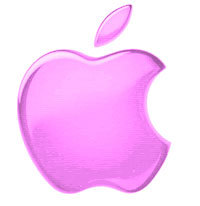 a pink apple