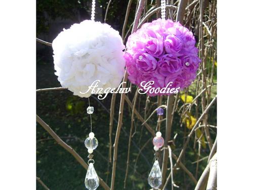  Wedding Decorations Hanging rose balls R50 Each white red pink