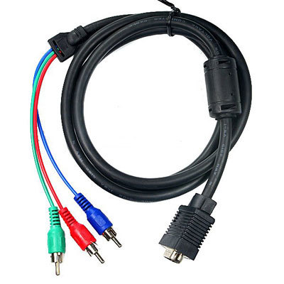 Connect Computer on To Tv Rca   Pc To Tv Cable  1 5m Vga Component Video Tv Hdtv Laptop Pc