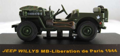 1944 WILLYS JEEP MB LIBERATION DE PARIS by IXO in 1 43 SCALE NEW BOXED 