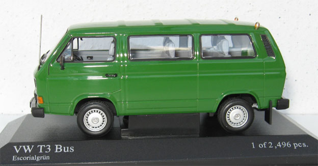 1979 VW T3 BUS by MINICHAMPS in 1 43 SCALE NEW BOXED 