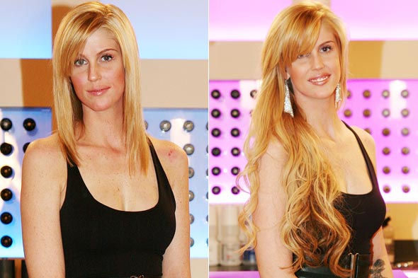 hair extensions for short hair before and after. hair extensions for short hair