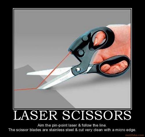 Awesome Laser Guided Scissors straight cuts every time!
