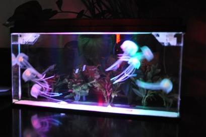 fake jellyfish tank aquarium