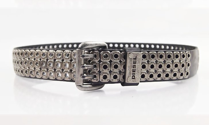 Belts & Belt Buckles - Diesel men&#39;s leather belt rivet belt influx of wild fashion. was listed ...