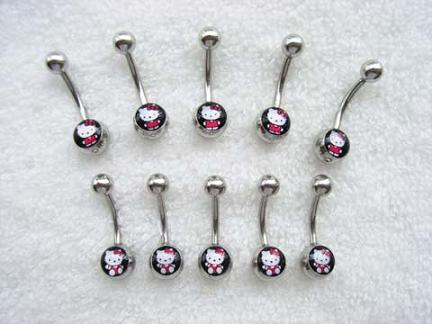 Hello Kitty Belly Rings