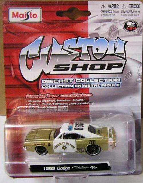 Maisto Custom Shop Dodge Challenger RT 1969 Highway Patrol 1 64 scale
