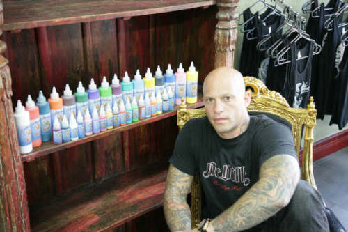 Designed by Ami James and Chris Nunez the bar features tattoo inspired