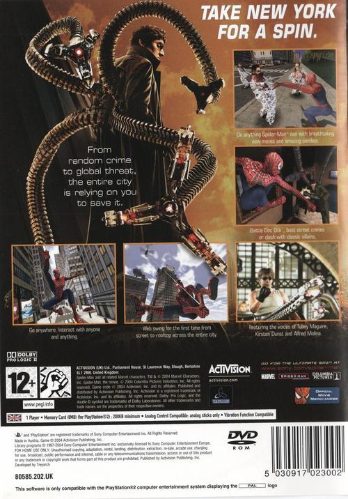 spiderman 3 game ps2. Spider-Man 2 amp; Spider-Man 3!