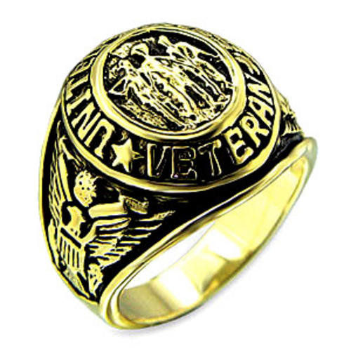 US ARMY VETERANS MEN'S RING SIZE 13